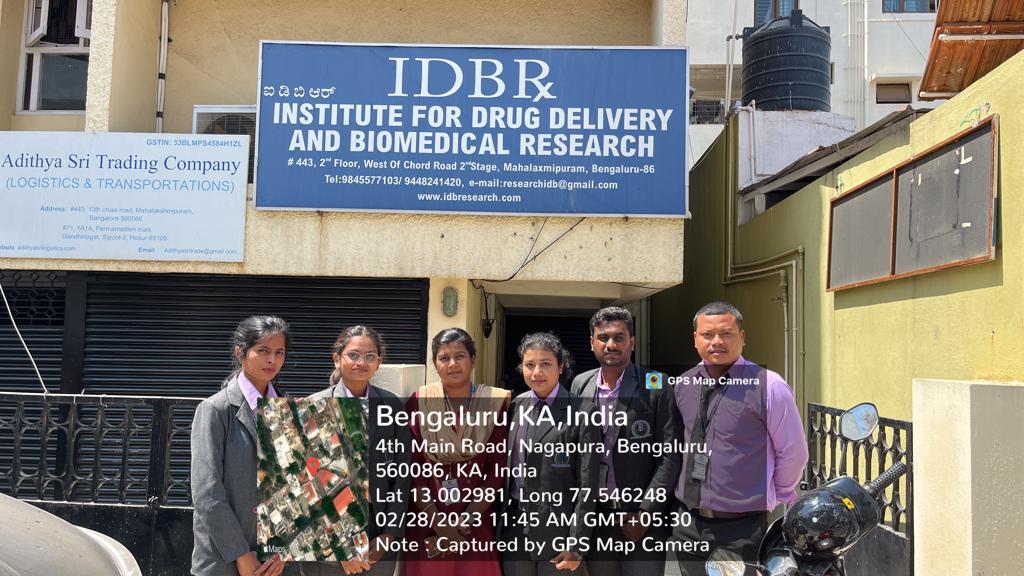 Visit to Institute of Drug Delivery and Biomedical Research (IDBR)