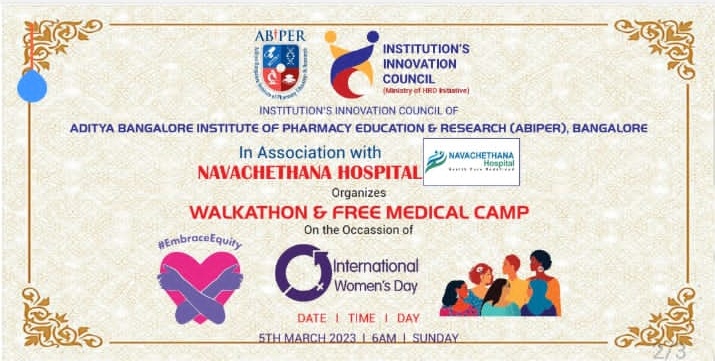 Walkathon & Free Medical Camp on The Occasion of International Women’s Day