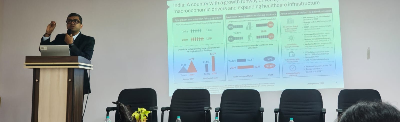 Seminar on Healthcare and Pharmaceutical Industry Landscape, Business Analytics-Slider